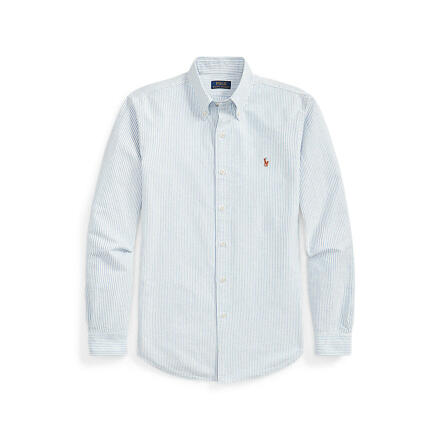 Custom Fit Oxford 衬衫 Blue White 条纹