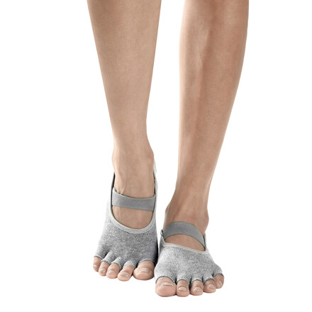 Half-Toe Yoga Socks Lightgray (瑜伽袜)