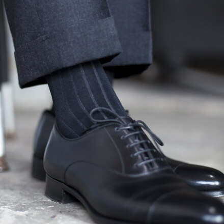 [男士] Twotone RIB 0103 (Black/Gray)