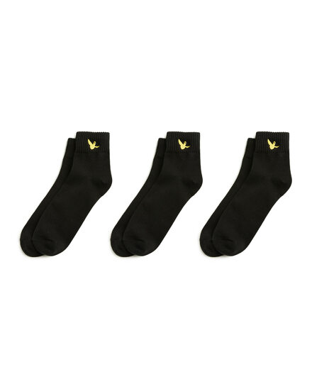 Z265ASO110_099_024 Angel Patch Ankle Socks 3PACK