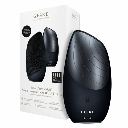 韩际新世界网上免税店-GESKE--GESKE Sonic Thermo Facial Brush 6 in 1_黑色