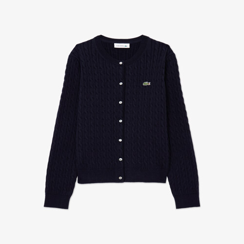 Cable 长袖开衫 #Dark Navy