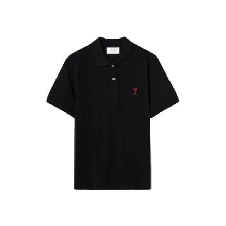 (UNISEX) RED AMI DE COEUR POLO SHIRT BFUPL001.760 (NOIR)