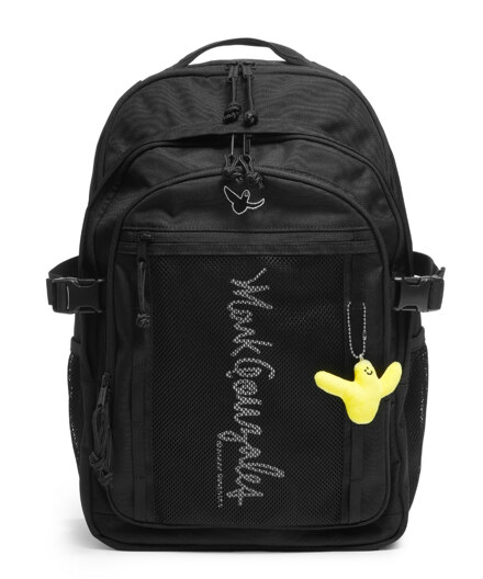 Angel Keyring Mesh Authentic Backpack #黑色