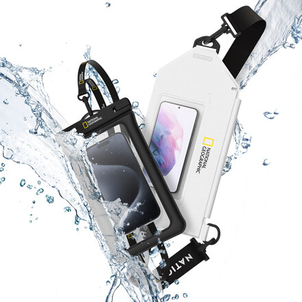 Waterproof pack 2p set (DX black + slim cross bag white) 防水袋