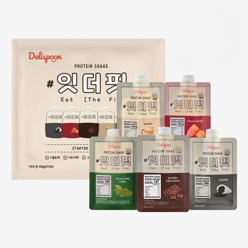식사대용 단백질 쉐이크 한끼 파우치 스타터팩 [5Pack]