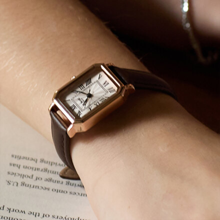 BRENTA LEATHER WATCH BROWN