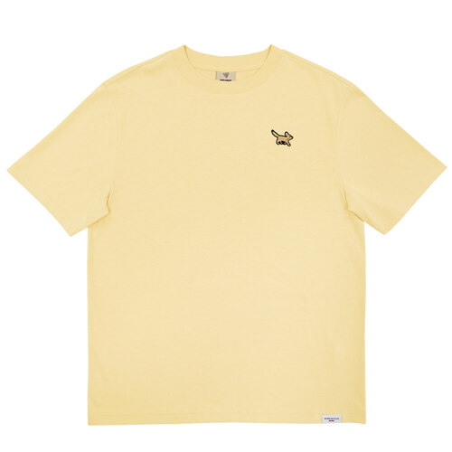 韩际新世界网上免税店-JUST CRAFT-服饰-Kubuchi Desert Fox Short-Sleeved T-Shirt Yellow XL