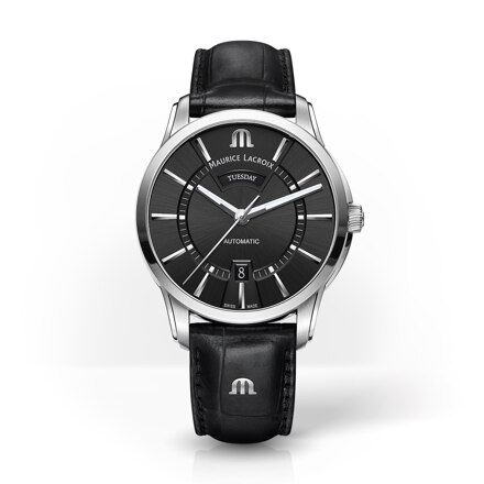 폰토스 데이 데이트 오토매틱 41mm 남성용 가죽밴드 PT6358-SS001-330-1