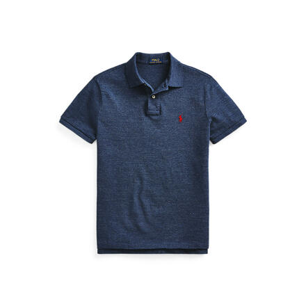 Custom Slim Fit Mesh Polo 衫 - Classic Royal Heather