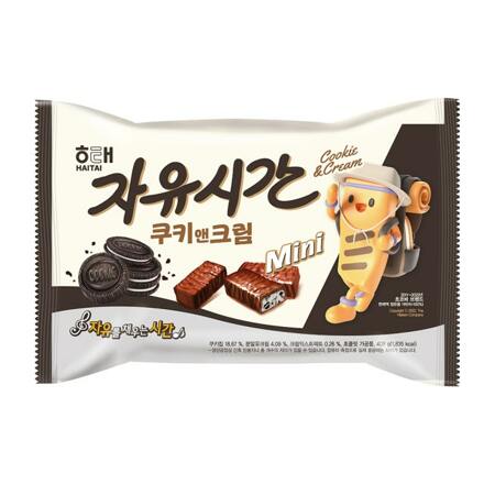 해태 자유시간쿠키앤크림 (8g×50봉입)