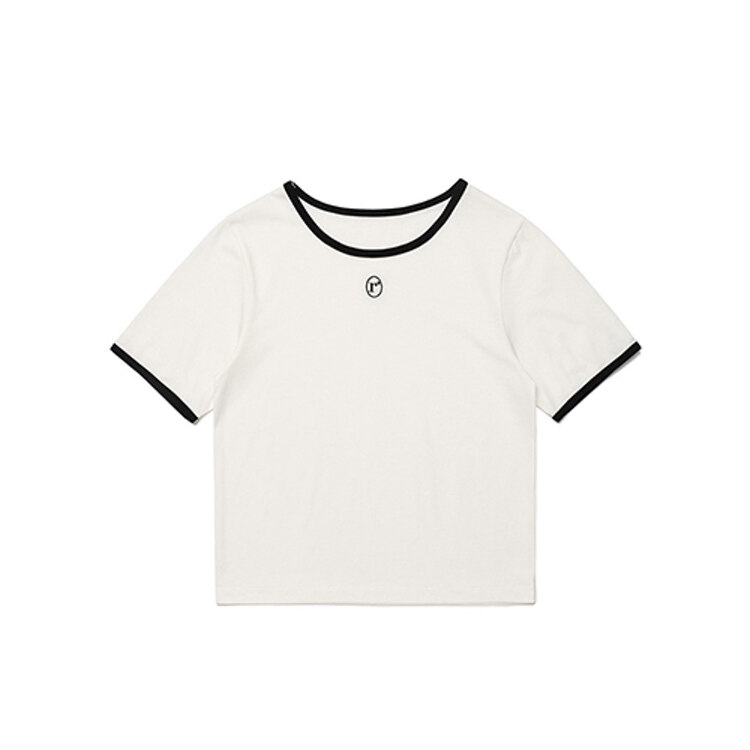 韩际新世界网上免税店-ROLAROLA-服饰-COLORED CROSS T-SHIRT WHITE FREE