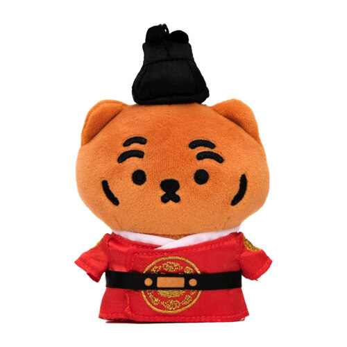 MUZIK TIGER HANBOK RED TIGER KING DDUNGRANG PLUSH KEYRING 钥匙扣