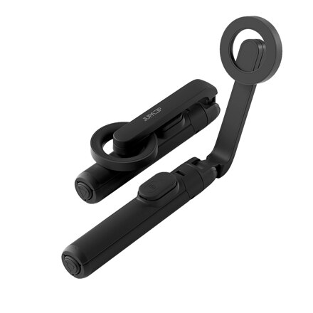 JUPAZIP 磁吸一键式迷你无线蓝牙三脚架自拍杆 SS02_黑色