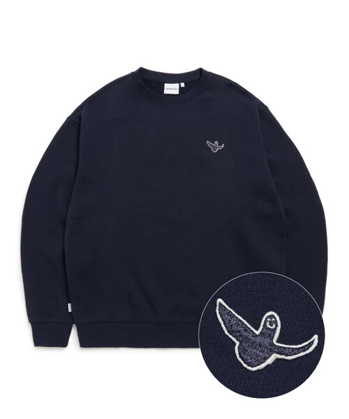韩际新世界网上免税店-MARK GONZALES-服饰-ANGEL WAPPEN OG SWEATSHIRT NAVY