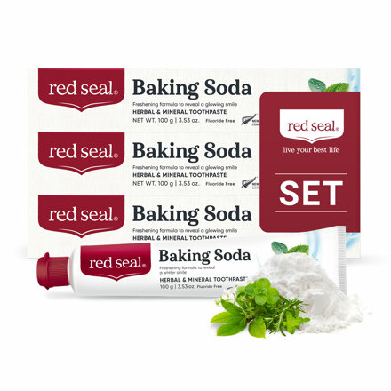 Red Seal Baking Soda Toothpaste Set (100g x 3) 牙膏套装