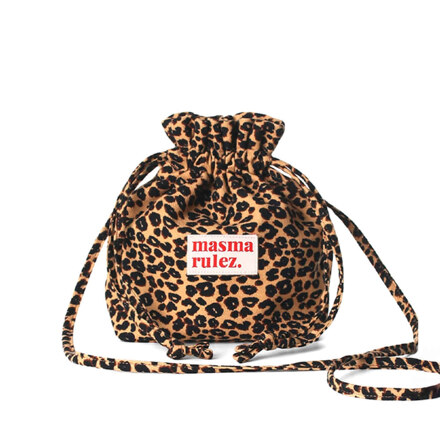 STRING CROSS BAG 斜挎包 豹纹