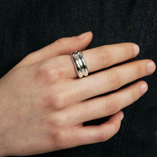 [정은지, 지효 착용]two-line bold ring: White