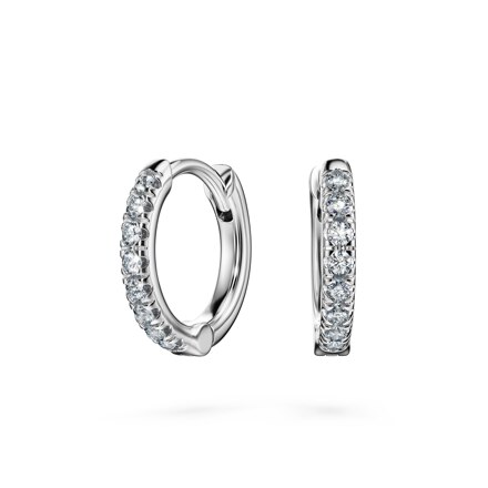 Eternity 후프 이어링, 랩 그로운 다이아몬드 0.1ct
