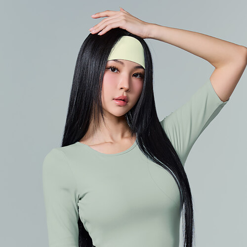 XUL5AZ1618 宽版发带 果冻薄荷 F