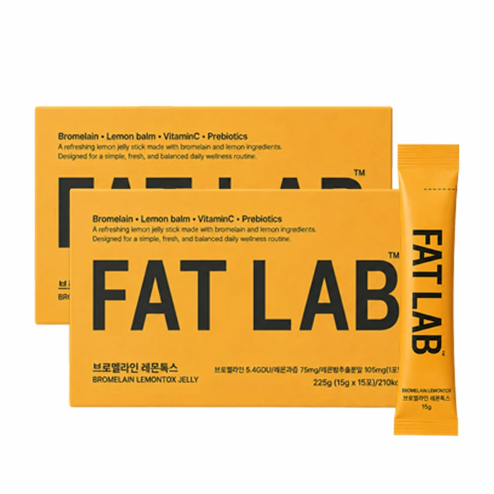 신세계인터넷면세점-팻랩-브로멜라인 레몬톡스 15g x 15포 x 2박스