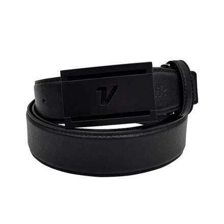 V LOGO MATTE BUCKLE MEN'S COWHIDE GOLF BELT #BELT 腰带