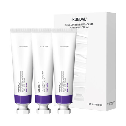시어버터 앤 마카다미아 퓨어 핸드크림 50ml 3개입 (화이트머스크)