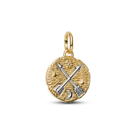 Crossing Arrow Medallion Charm (吊坠)