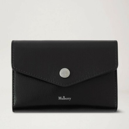 Press Stud Wallet High Shine Leather