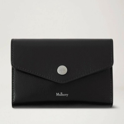 Press Stud Wallet High Shine Leather