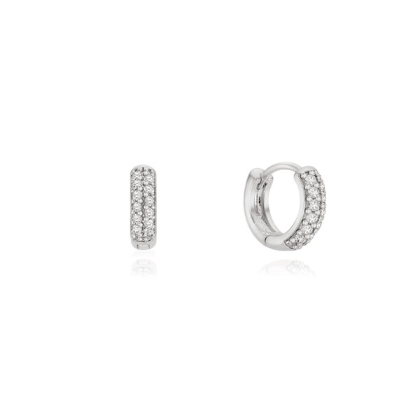 신세계인터넷면세점-이니비니-earring-클래식 파베 원터치 귀걸이(화이트)