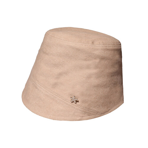 BRIM COTTON BEIGE BUCKET HAT