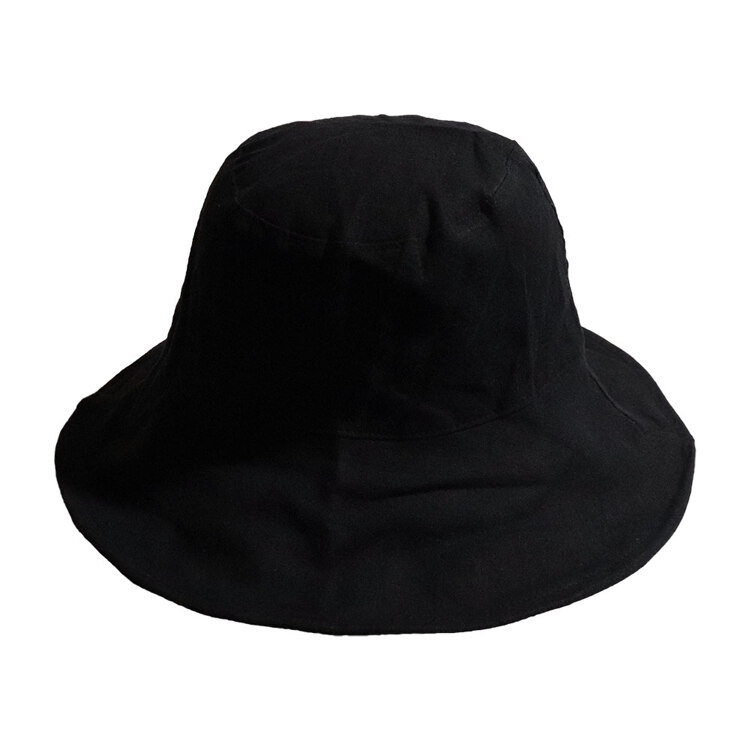 [unisex]MOOD LINEN BLACK BUCKET HAT 帽子