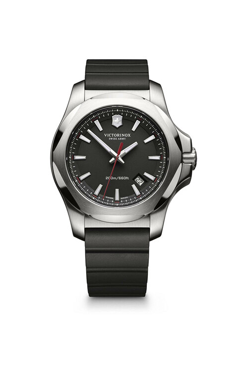 韩际新世界网上免税店-VICTORINOX WAT-手表-I.N.O.X. Black rubber strap watch 手表（男款）