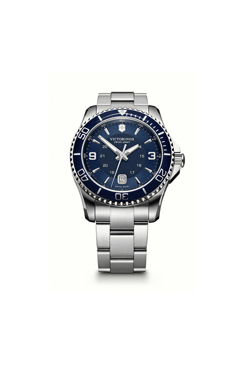 신세계인터넷면세점-빅토리녹스 시계-시계-Maverick Large Blue Dial Silver Bracelet Watch
