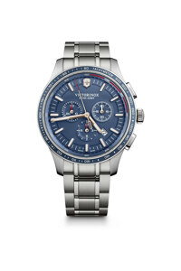 신세계인터넷면세점-빅토리녹스 시계-시계-Alliance Sport Chronograph Blue Dial Silver Bracelet Watch
