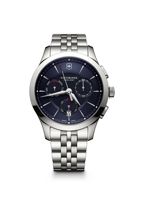 신세계인터넷면세점-빅토리녹스 시계-시계-Alliance Chronograph Blue Dial Sliver Bracelet Watch