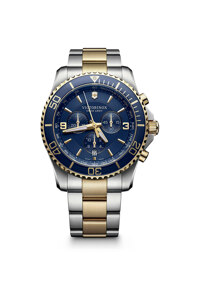 신세계인터넷면세점-빅토리녹스 시계-시계-Maverick Chronograph Blue Dial 2 Tones Bracelet Watch