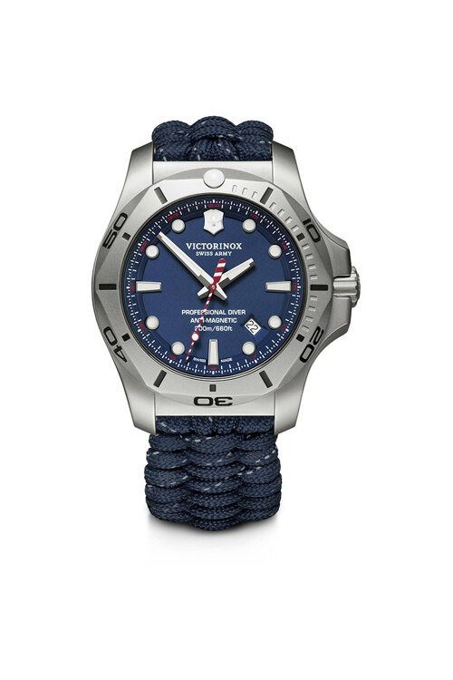 韩际新世界网上免税店-VICTORINOX WAT-手表-I.N.O.X. Professional Diver Blue Dial Blue Paracord Strap Watch 手表