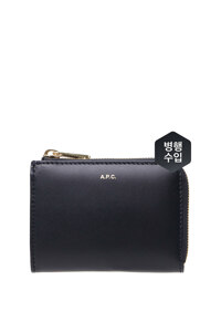 韩际新世界网上免税店-A.P.C-钱包-PXAWV-F63166_IAK LISE COMPACT WALLET DARK NAVY 短款钱包