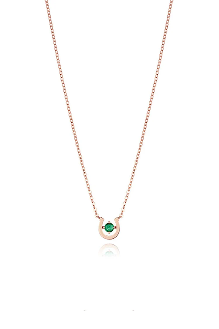 신세계인터넷면세점-스톤헨지-necklace-P1451 14K 에메랄드 목걸이 (5월 탄생석)