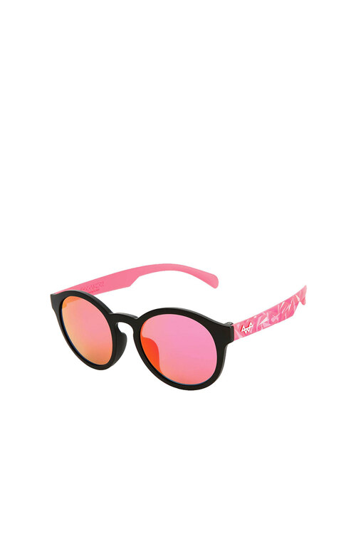 韩际新世界网上免税店-SODAMON (EYE)-太阳镜眼镜-LK7002-C04 BLACK + PINK PATTERN PINK MIRROR LENS 太阳镜 青少年用