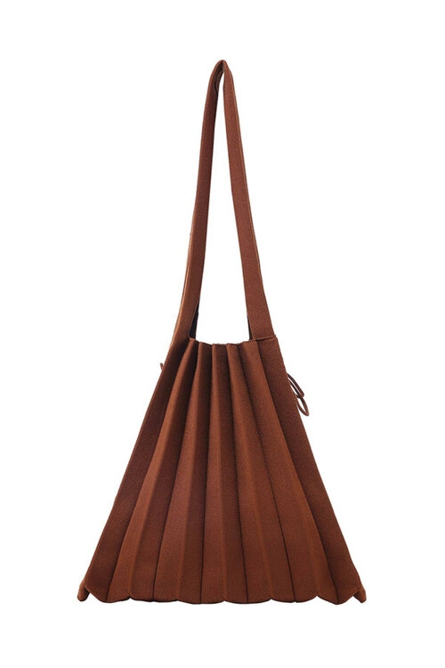 신세계인터넷면세점-조셉앤스테이시-여성가방-Lucky Pleats Knit M Peanut Brown