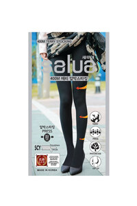 韩际新世界网上免税店-SALUA-服饰-400M保暖紧腿袜9分 BLACK