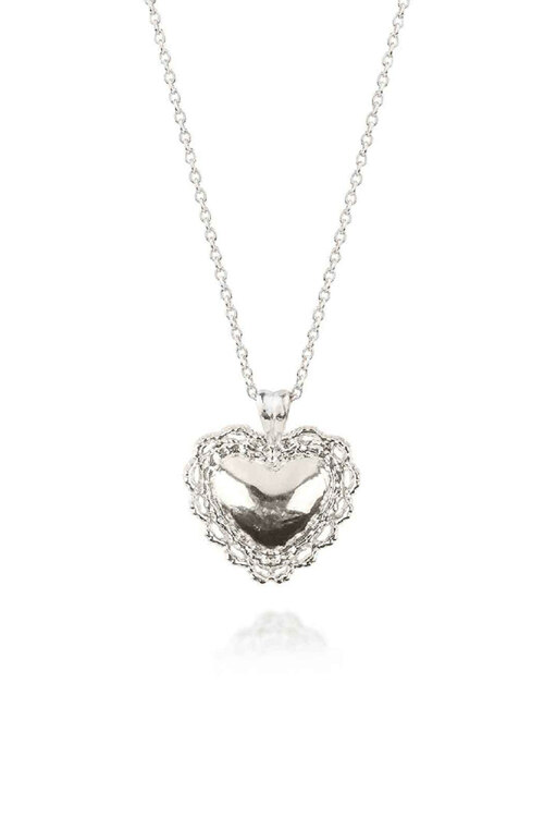 신세계인터넷면세점-피오레-주얼리-lace full heart necklace (silver)