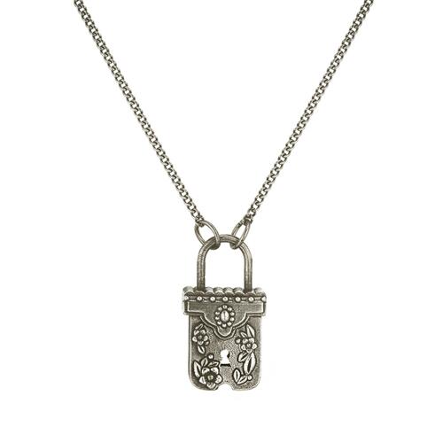 Alice Box Lock Necklace (Vintage)