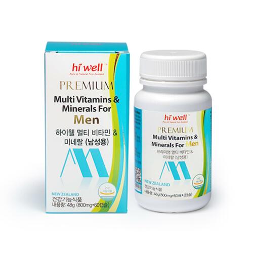 韩际新世界网上免税店-HIWELL-VITAMIN-男性综合维生素&矿物质 60粒(2个月量)