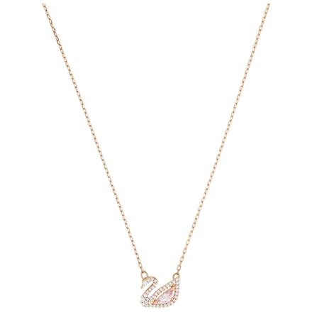 SWAN:NECKLACE CZMO/ROS