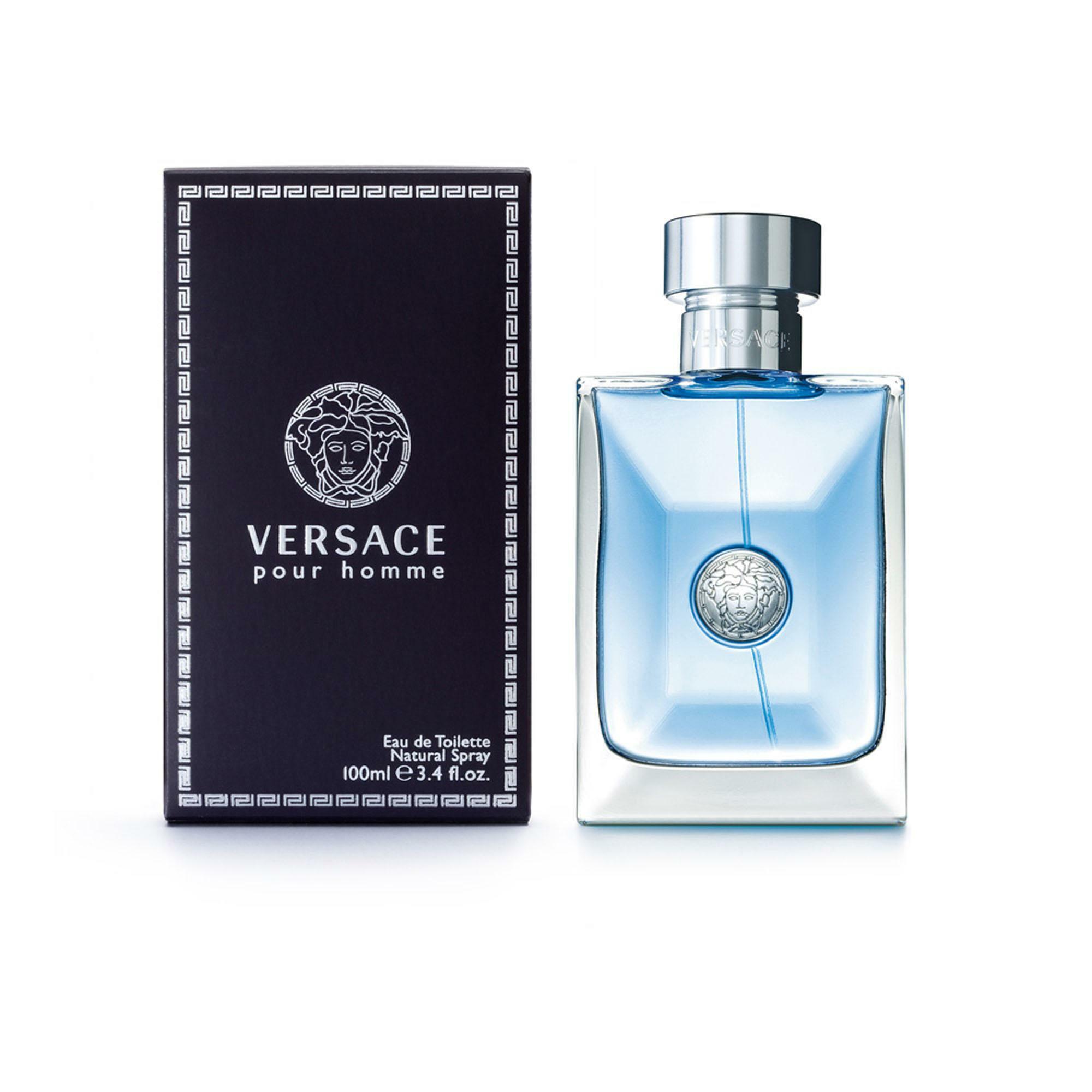 VERSACE Eau Fraîche 100ml 男性用香水 プール オム EDT 100 ml ブルー