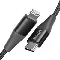 韩际新世界网上免税店-ANKER-USB-Powerine+ Ⅱ USB C to Lightning Cable(90cm)Black    数据线